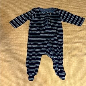 Striped Blue Kids One Piece